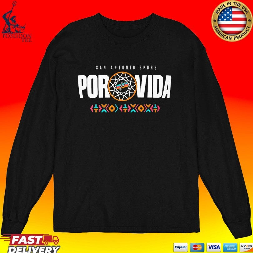 San Antonio Spurs Men’s Spurs Fan 2026 Playoffs Por Vida T-shirt