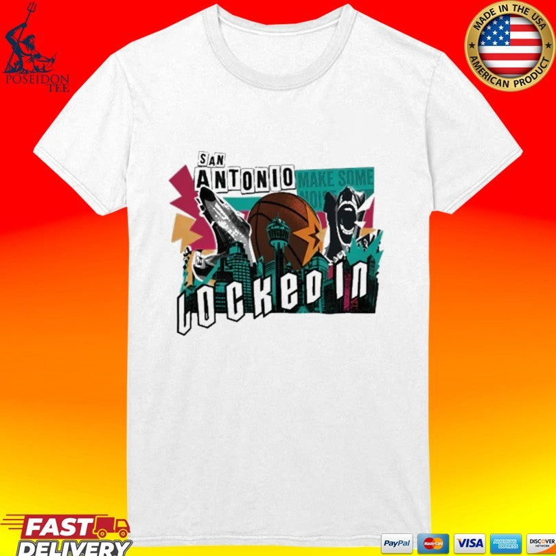 San Antonio Spurs Playoffs Locked In 2026 T-shirt