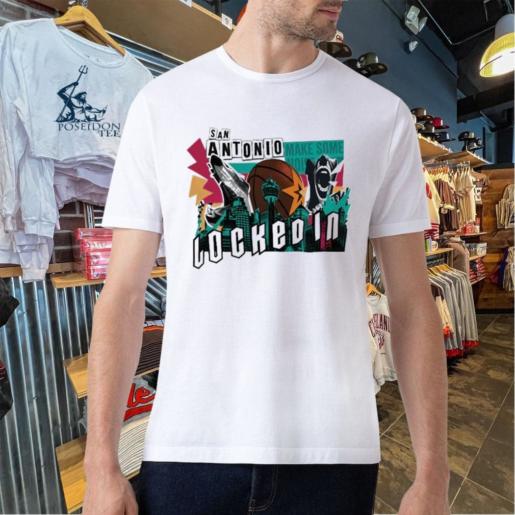 San Antonio Spurs Playoffs Locked In 2026 T-shirt