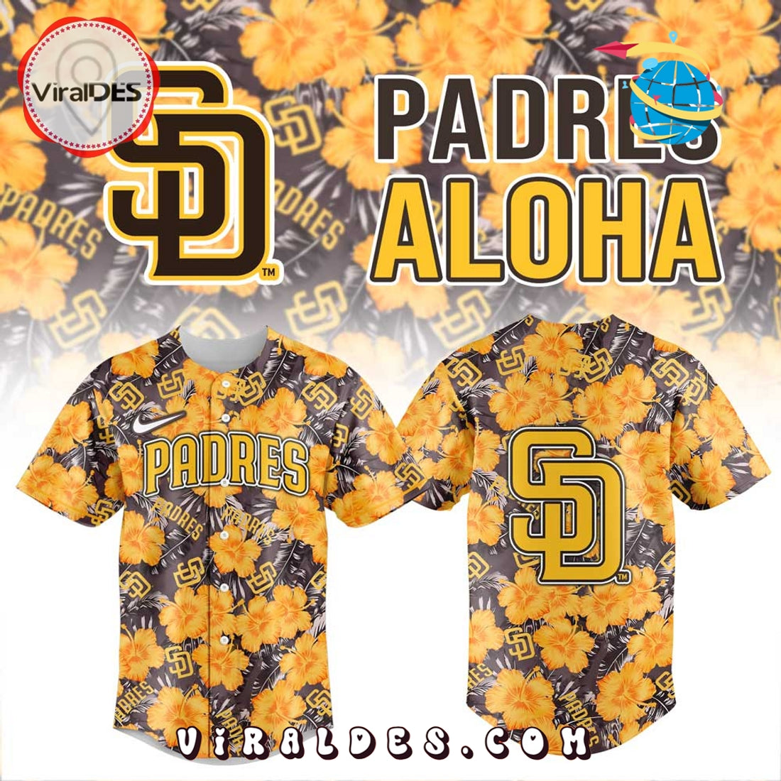 San Diego Padres Aloha Summer Baseball Jersey