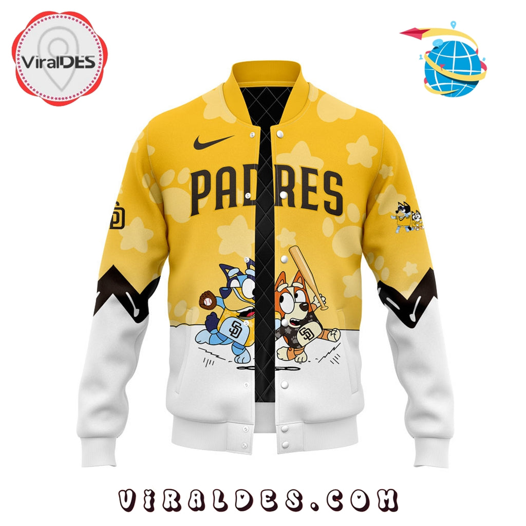 San Diego Padres Bluey and Bingo Baseball Jacket