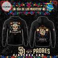 San Diego Padres DÃ­a de los Muertos Black Hoodie