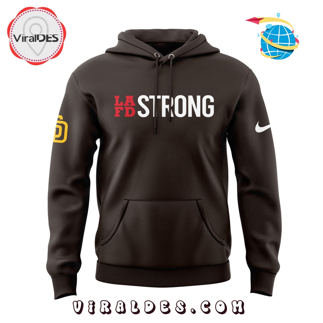 San Diego Padres LA Strong Black Hoodie
