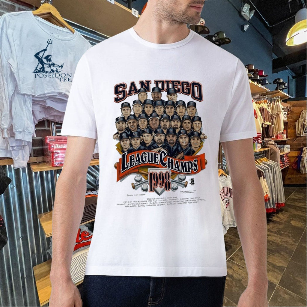 San Diego Padres Legends Name League Champs 1998 T-shirt