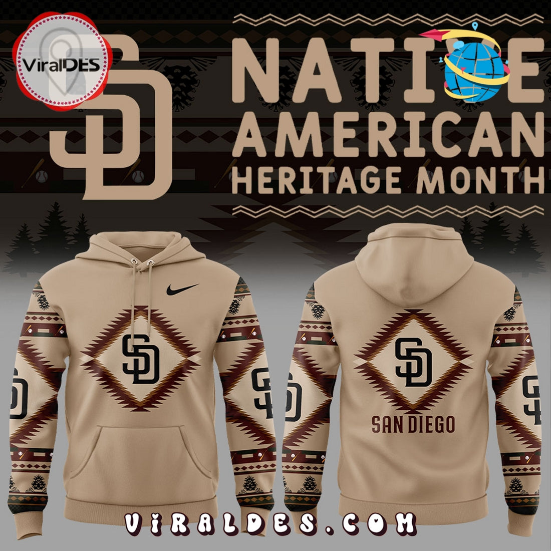 San Diego Padres Native American Heritage Hoodie
