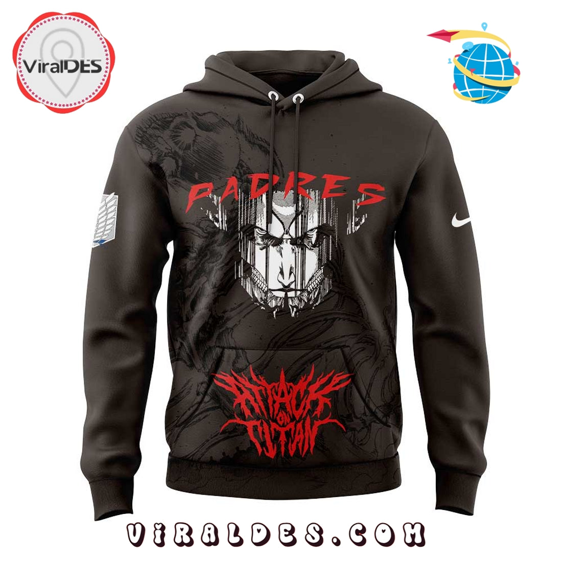San Diego Padres x Attack on Titan Hoodie