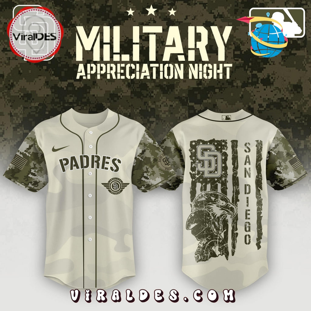 San Diego Padres x MLB 2025 Armed Forces Day Night Baseball Jersey