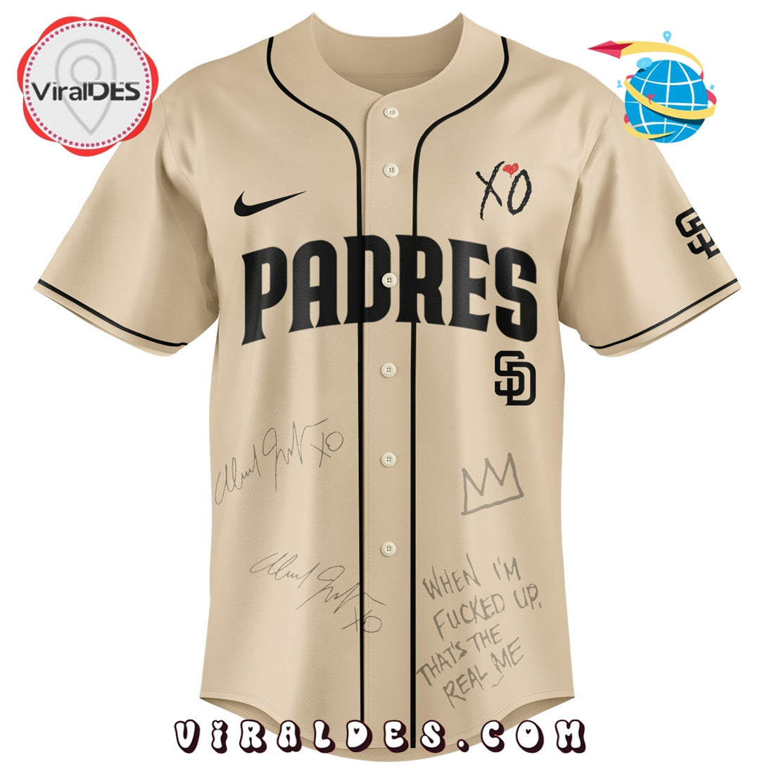 San Diego Padres x The Weeknd After Hours Til Dawn Baseball Jersey
