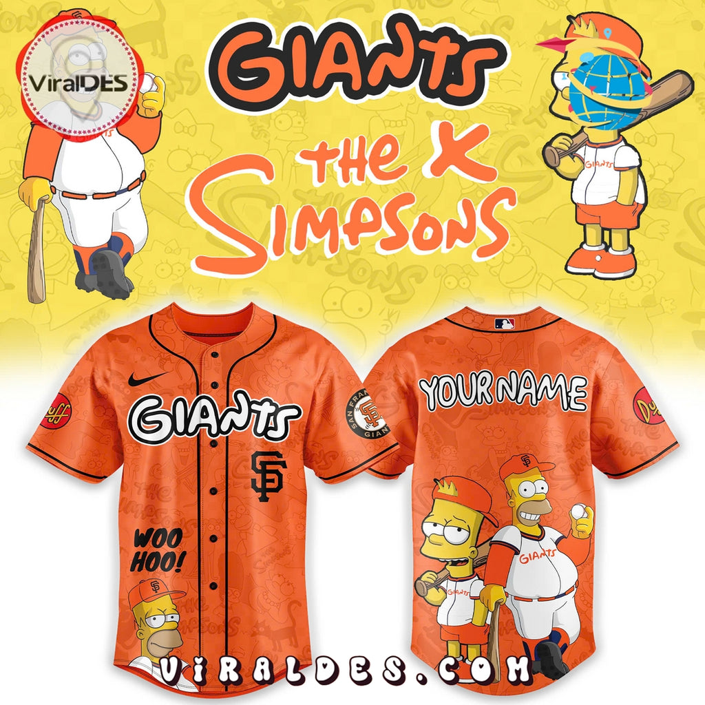San Francisco Giants MLB The Simpsons Heritage Baseball Jersey
