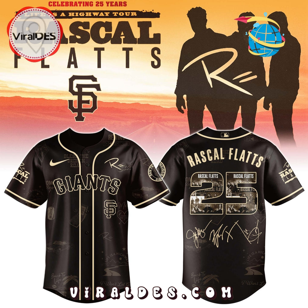 San Francisco Giants MLB x Rascal Flatts Life Is a Highway Tour Jersey