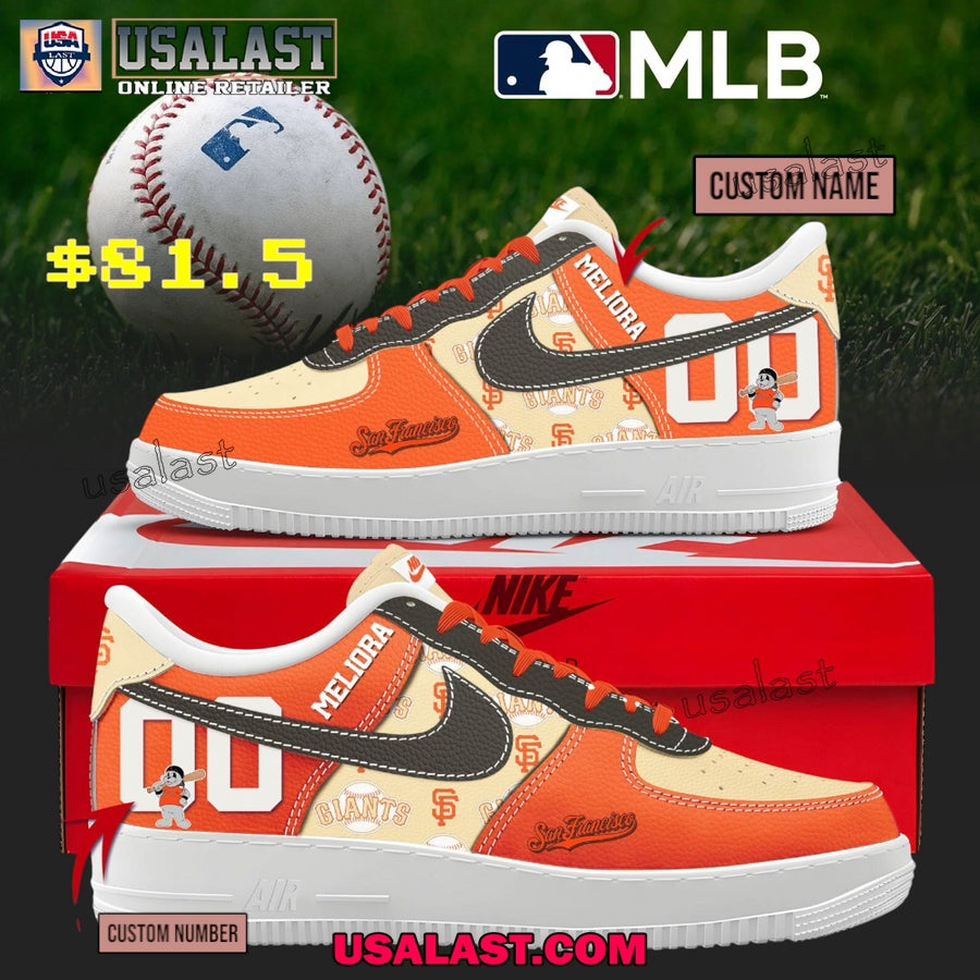 San Francisco Giants Personalized Air Force 1 Shoes