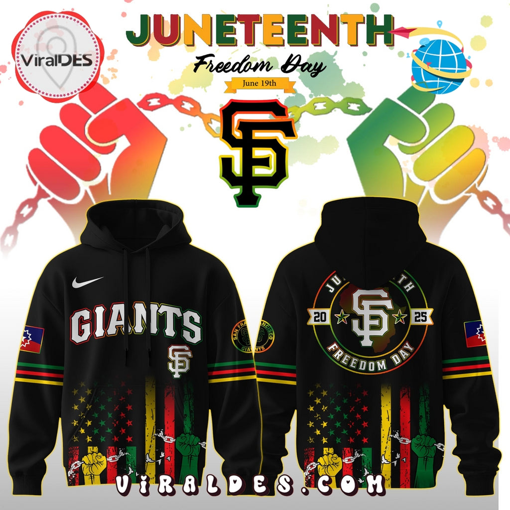 San Francisco Giants x 2025 Juneteenth Freedom Day Hoodie, Long Pants