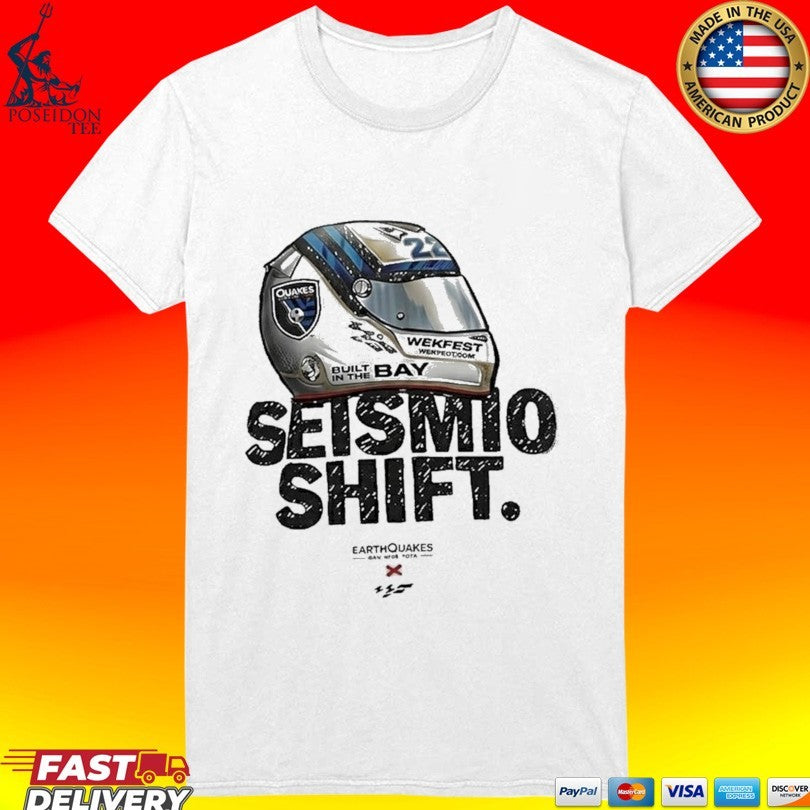 San Jose Earthquakes X Wekfest Helmet Built In The Bay Vintage T-shirt