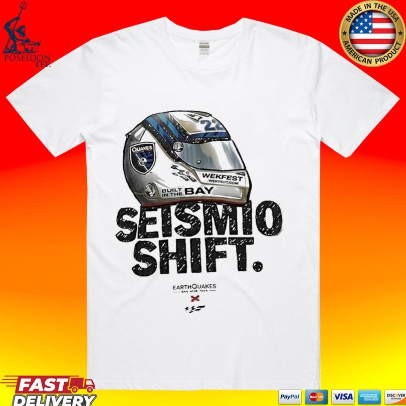 San Jose Earthquakes X Wekfest Helmet Built In The Bay Vintage T-shirt