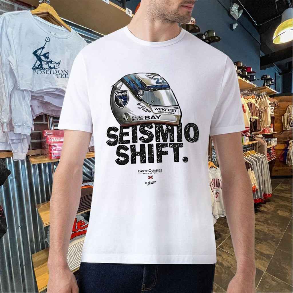 San Jose Earthquakes X Wekfest Helmet Built In The Bay Vintage T-shirt