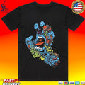 Santa Cruz Youth Roskopp Screaming Five Teal T-shirt