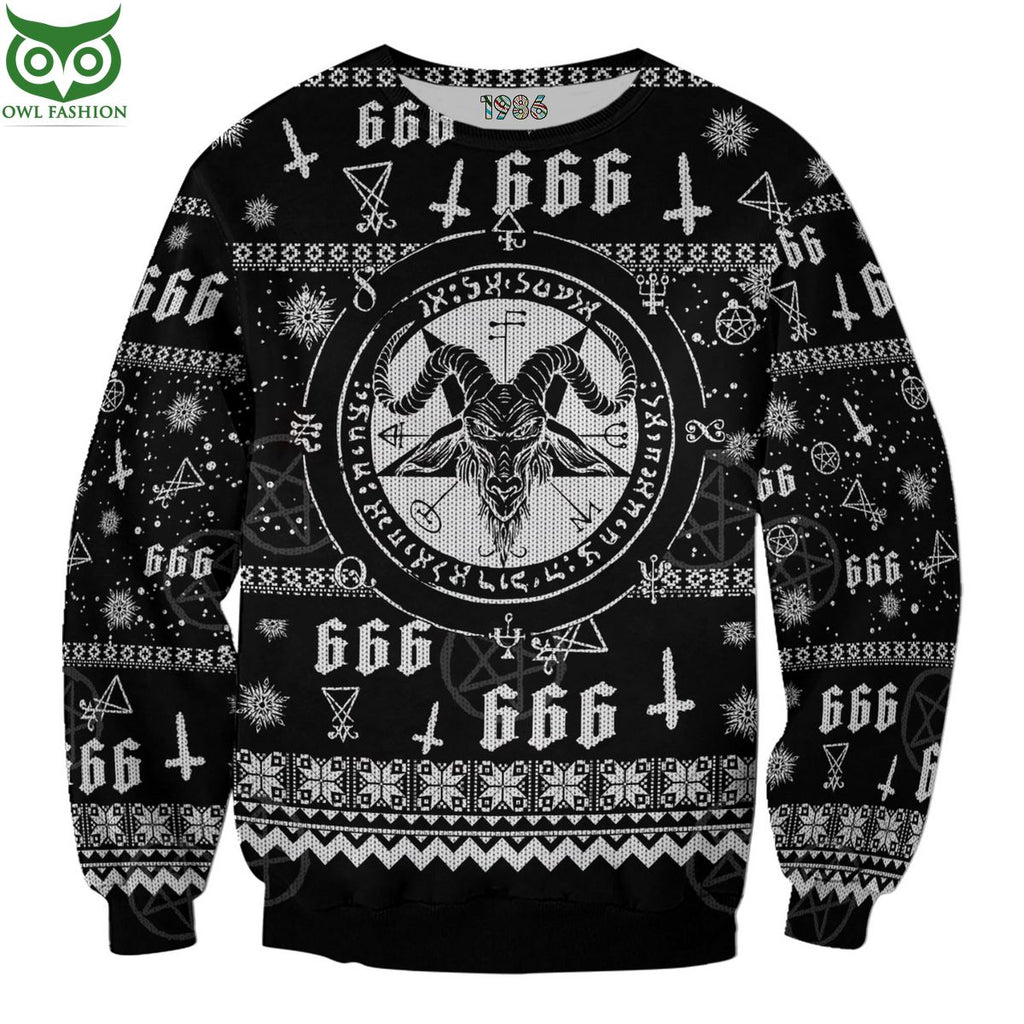 Satan 666 Demon Ugly Sweater Jumpers