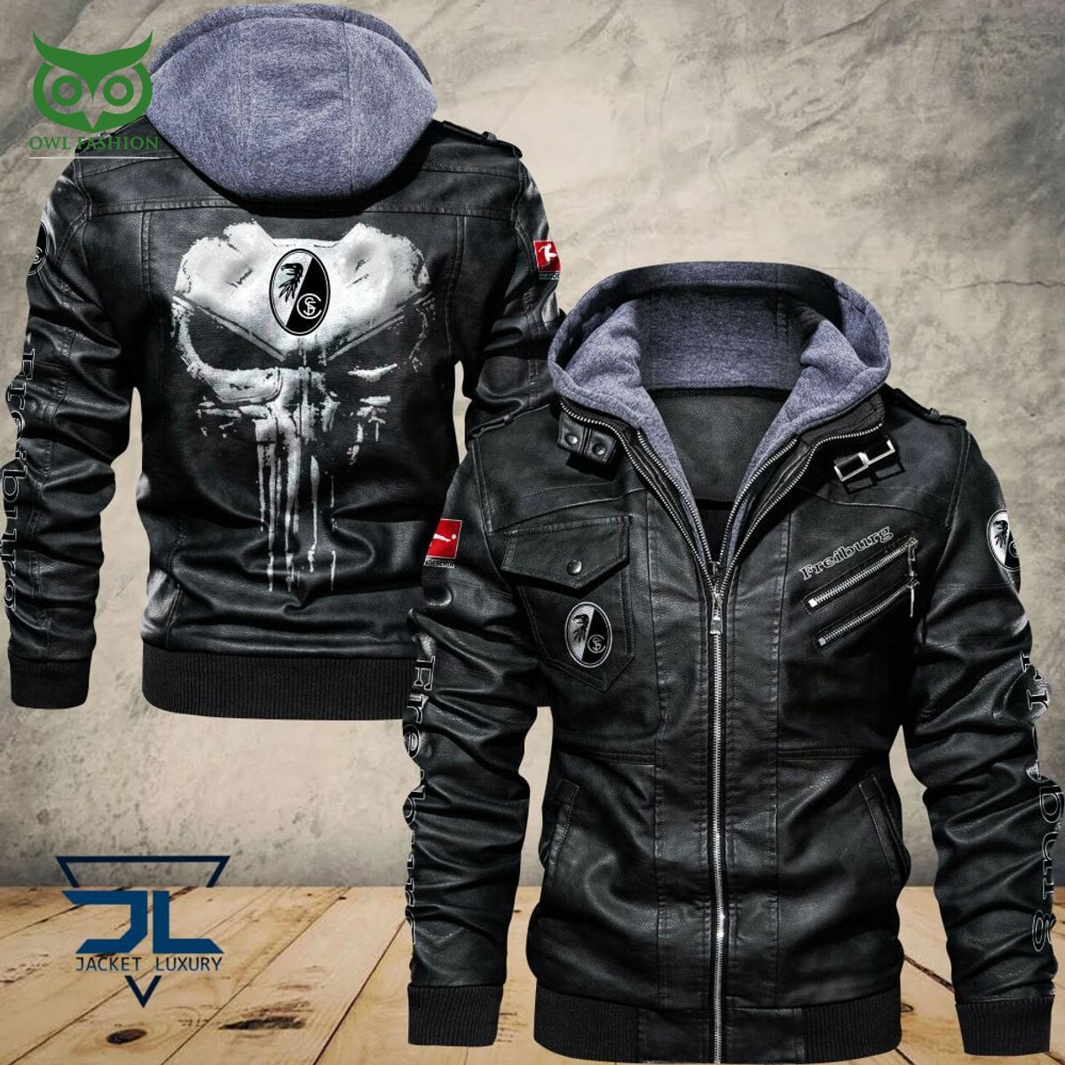 SC Freiburg Bundesliga Germany League 2D Leather Jacket