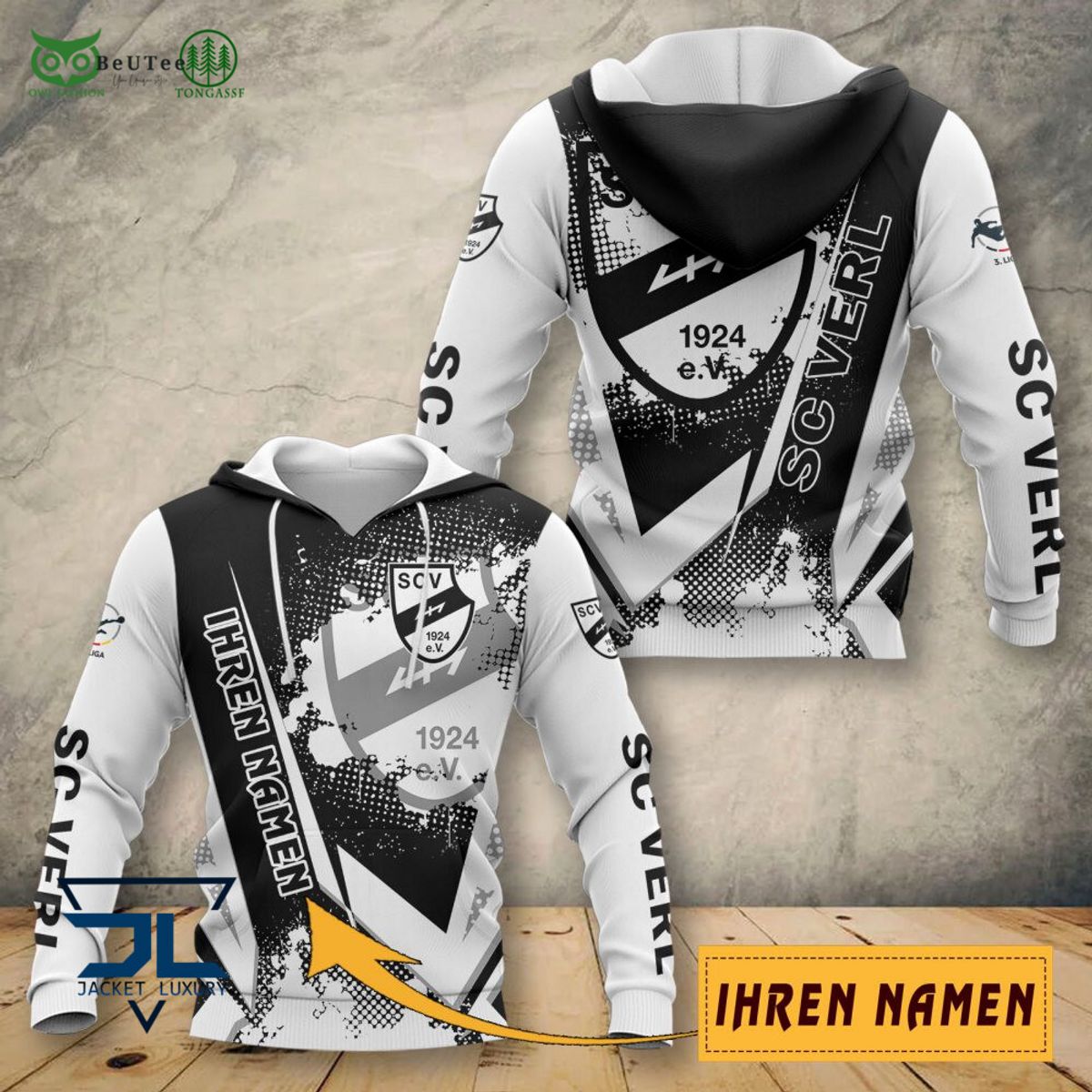 SC Verl Bundesliga Ihren Namen 3D Hoodie Shirt Polo