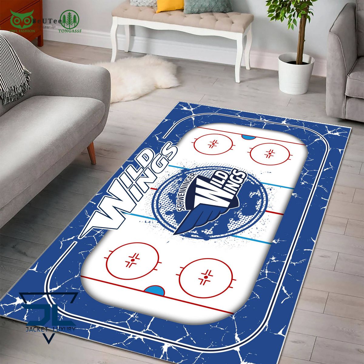 Schwenninger Wild Wings Germany Ice Hockey Team Carpet Rug