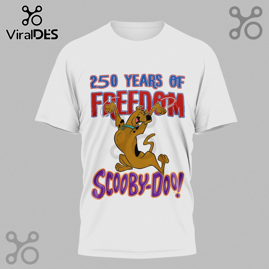 Scooby-Doo 4th of July 250 Years of Freedom Premium 3D Graphic T-Shirt