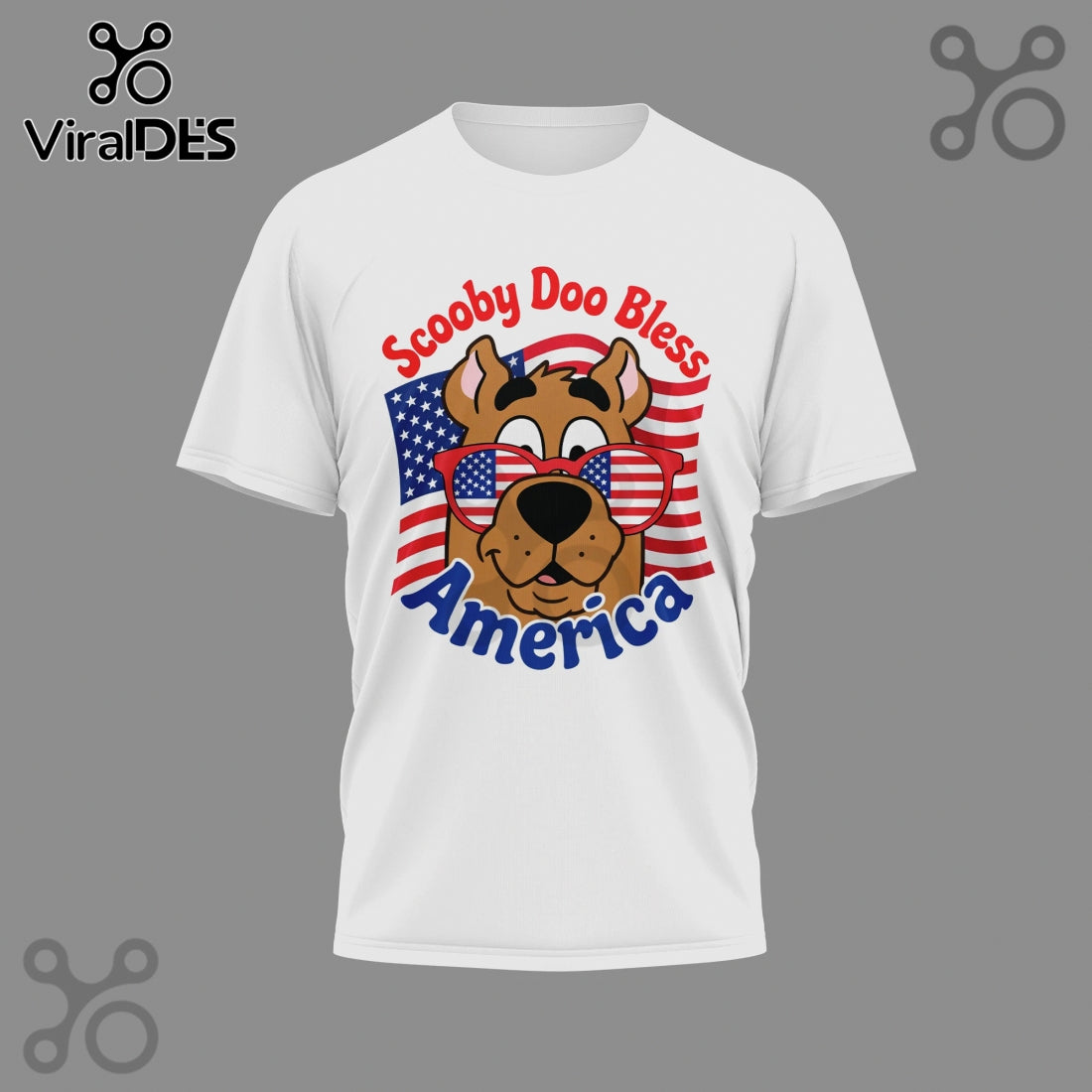 Scooby Doo America 250th Anniversary Patriotic Graphic T-Shirt