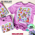 Scooby Doo And Friends Unisex Bleached T-Shirt