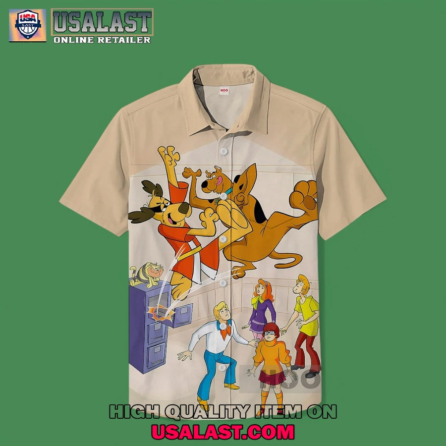 Scooby Doo Hidden In File Cabinets Hawaiian Shirt