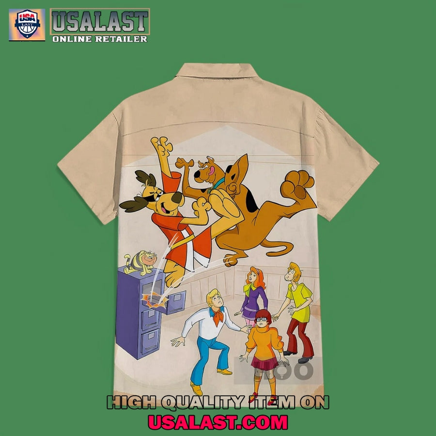 Scooby Doo Hidden In File Cabinets Hawaiian Shirt