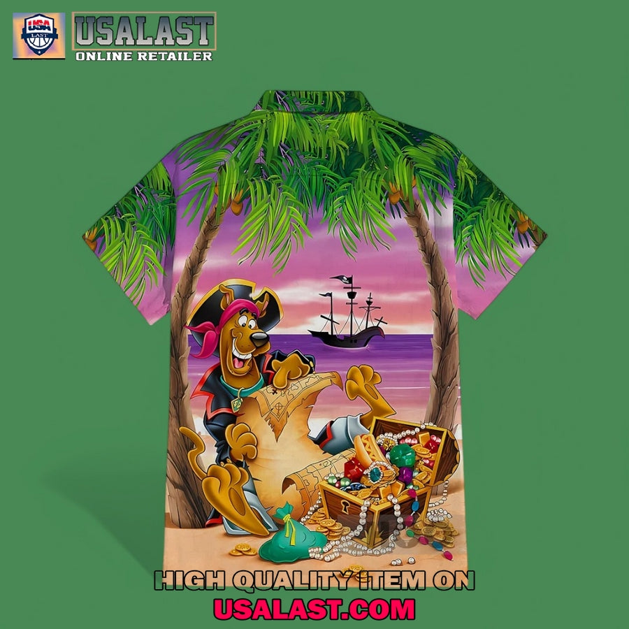 Scooby Doo Pirate Captain And Treasures Hawaiian Shirt
