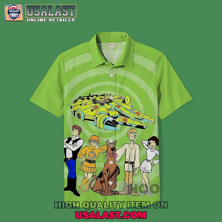 Scooby Doo Sci-Fi Spaceship Hawaiian Shirt
