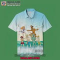 Scooby Doo Surfing Button Hawaiian Shirt