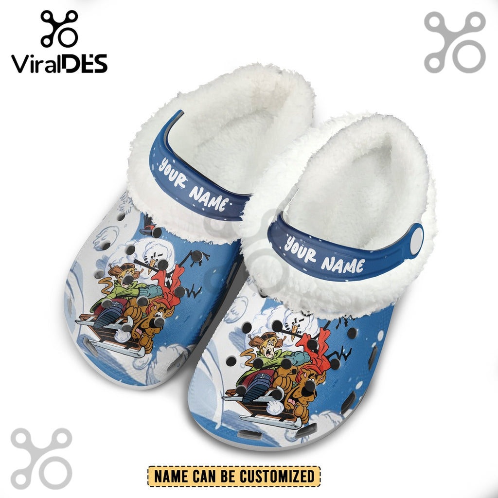 Scooby-Doo x Christmas Crocs Crocband Fleece Clogs Shoes