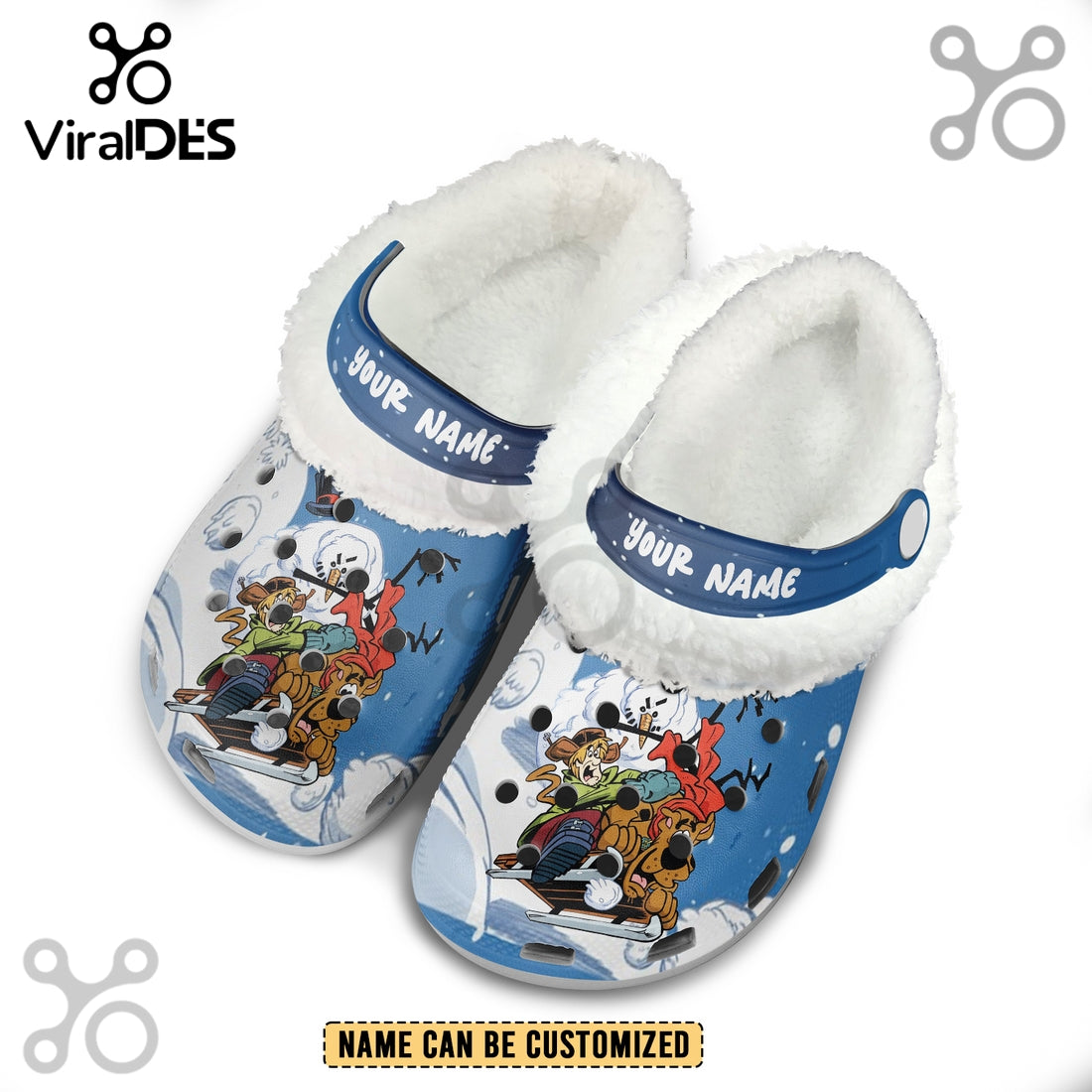 Scooby-Doo x Christmas Crocs Crocband Fleece Clogs Shoes