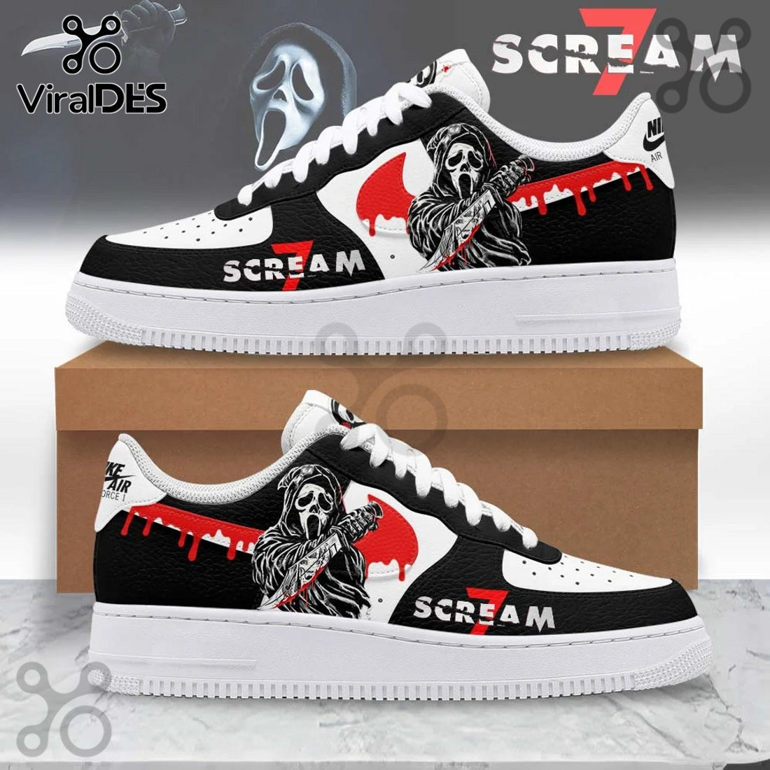 Scream 7 Limited Edition Air Force 1 Sneakers