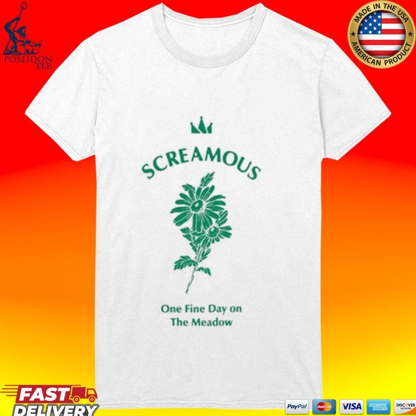 Screamous One Fine Day On The Meadow Flowers T-shirt