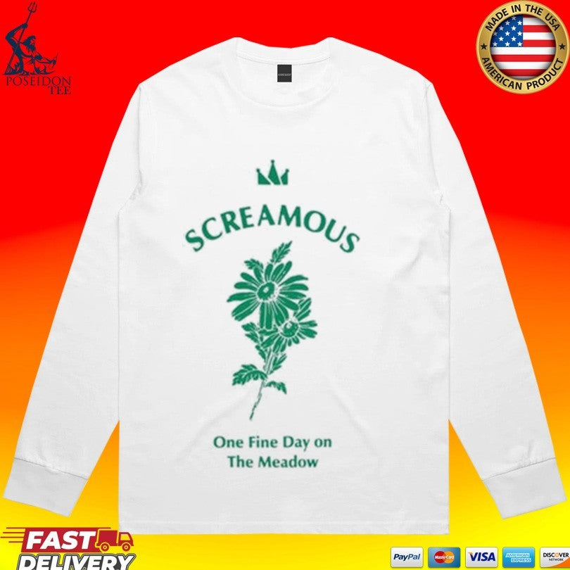 Screamous One Fine Day On The Meadow Flowers T-shirt