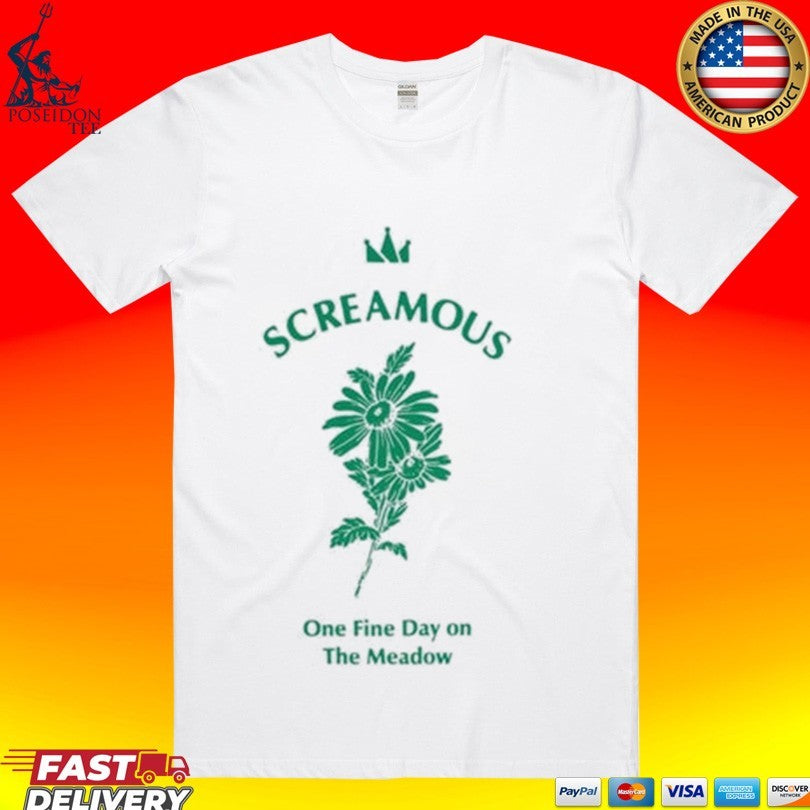 Screamous One Fine Day On The Meadow Flowers T-shirt