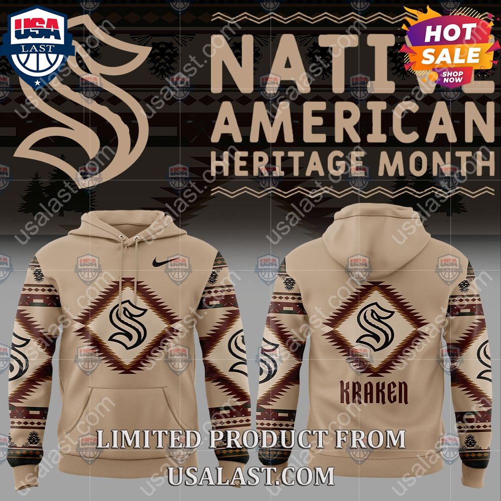 Seattle Kraken NHL Native American Heritage Month Hoodie