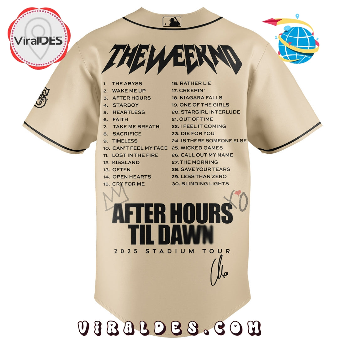 Seattle Mariners x The Weeknd After Hours Til Dawn Baseball Jersey