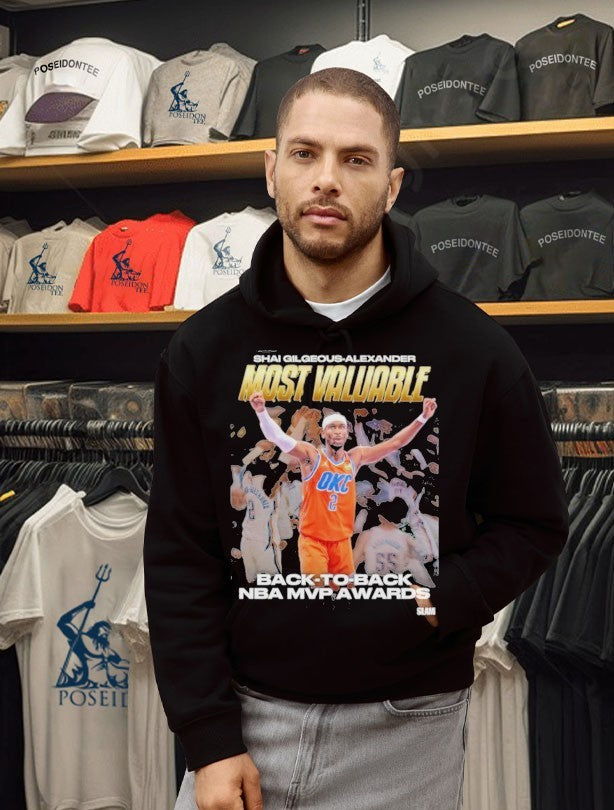 Shai Gilgeous- Alexander Most Valuable Back- To- Back Nba Mvp Awards T-shirt