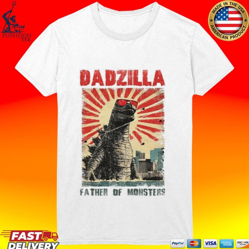 Shark Dadzilla Father Of Monsters T-shirt