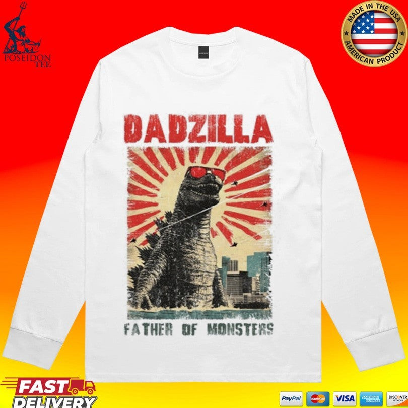 Shark Dadzilla Father Of Monsters T-shirt