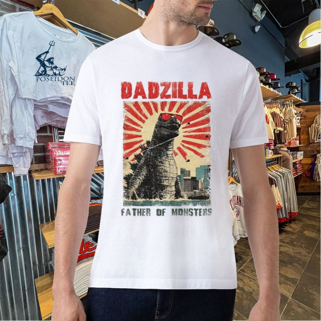 Shark Dadzilla Father Of Monsters T-shirt