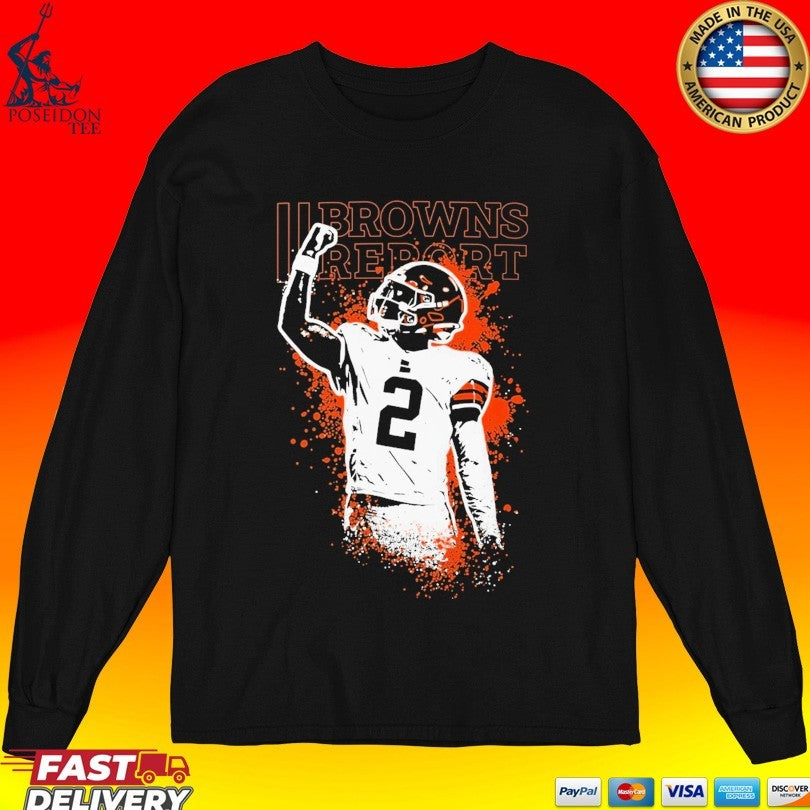 Shedeur Sanders Cleveland Browns Report Perfect Timing 2 T-shirt