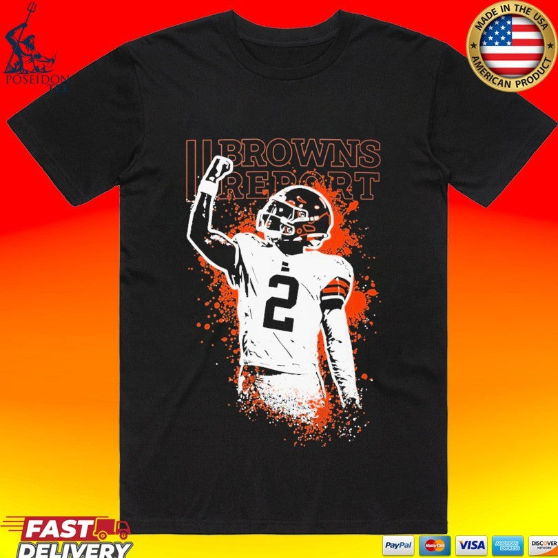 Shedeur Sanders Cleveland Browns Report Perfect Timing 2 T-shirt