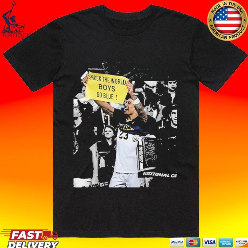 Shock The World Boys Go Blue Michigan Wolverines T-shirt