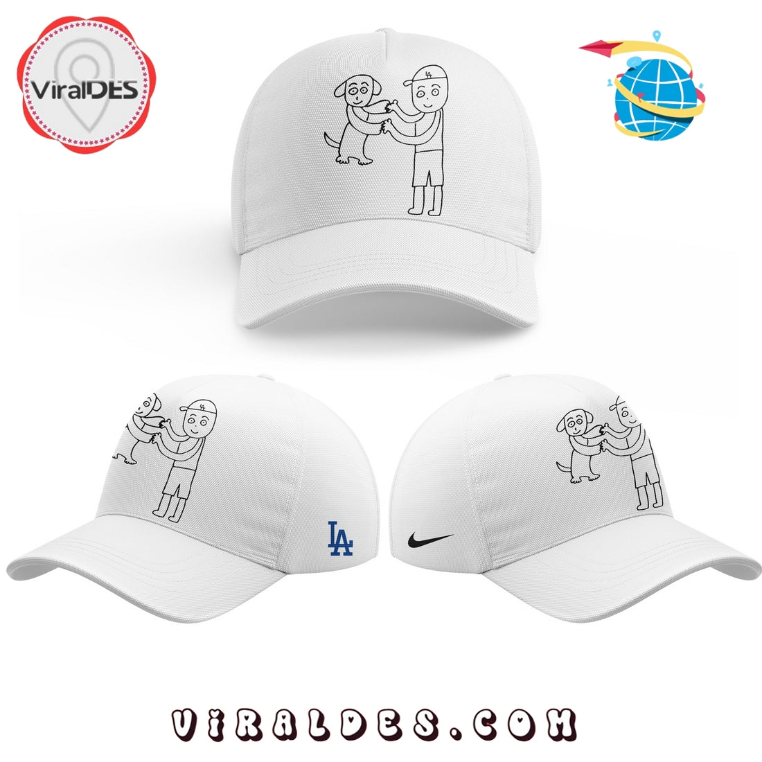Shohei Ohtani x Decopin drawn by Kenta Maeda Cap