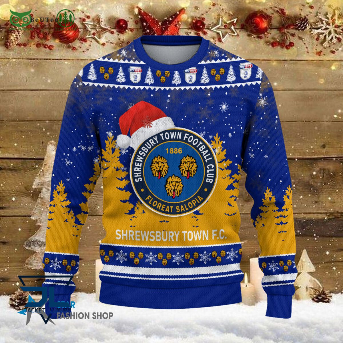 Shrewsbury Town EFL English Football League Champions Ugly Sweater