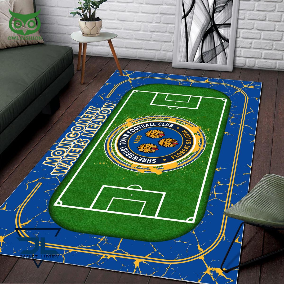 Shrewsbury Town English Football League EFL Premium Carpet Rug